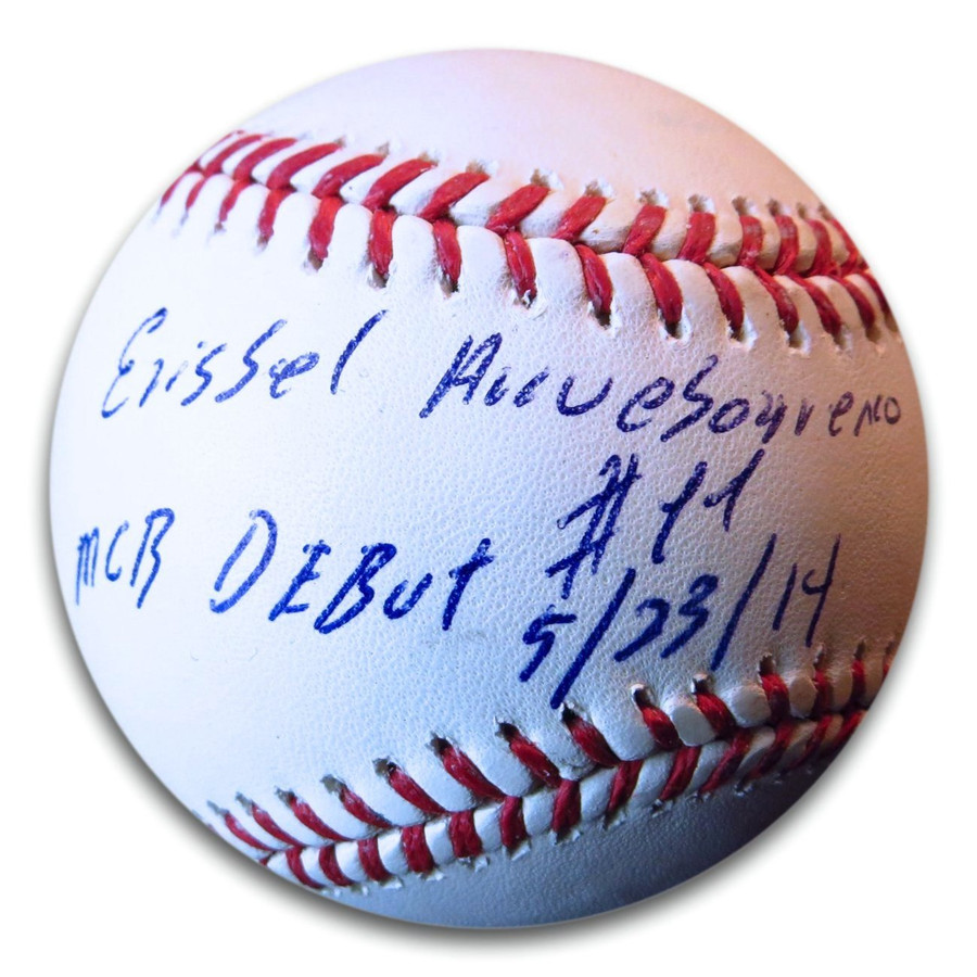 Erisbel Arruebarrena Signed Autographed Baseball Dodgers "MLB Debut" w/COA