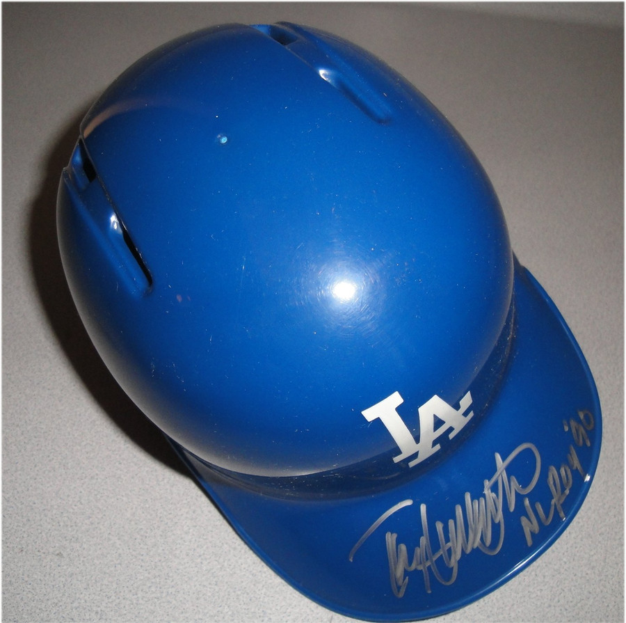 Todd Hollandsworth Hand Signed Auto Mini Helmet Los Angeles Dodgers  W/ COA