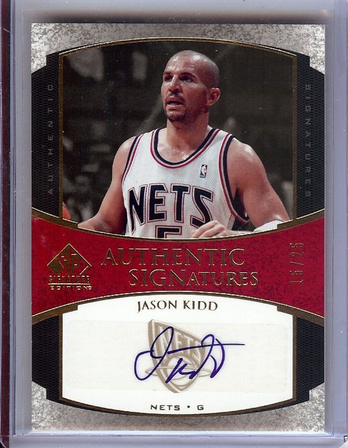 Jason Kidd 2005-06 SP Signature Edition Gold Autograph Nets #AS-JA 15/25