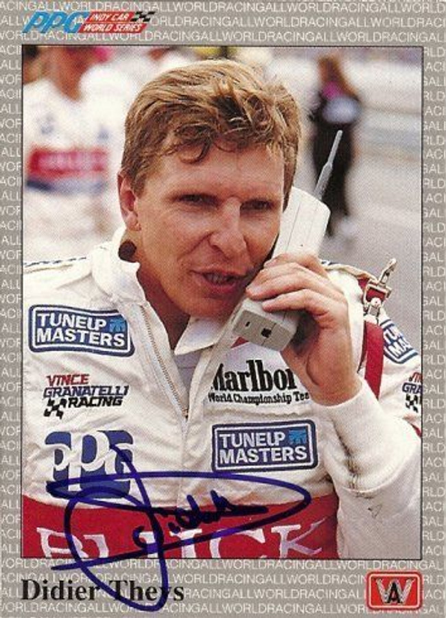 Didier Theys 1991 All World Indy Signed Card Auto