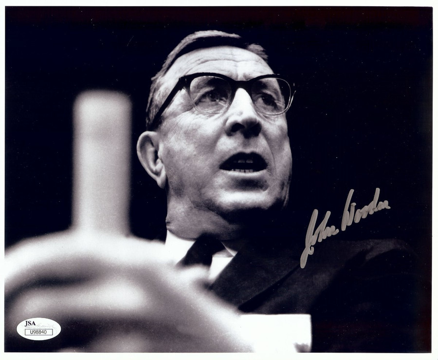 John Wooden Signed Autographed 8X10 Photo UCLA Bruins Vintage JSA COA