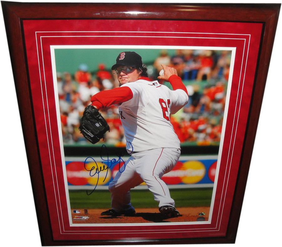 Eric Gagne Hand Signed Autographed 16x20 Photo Boston Red Sox Custom Framed