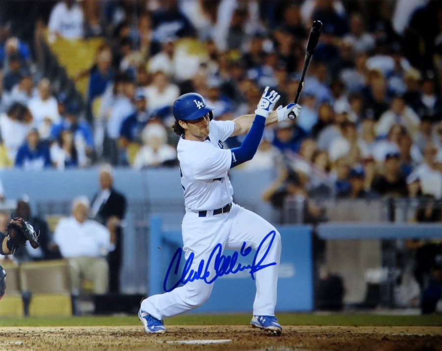 Charlie Culberson Signed Autographed 16X20 Photo LA Dodgers Home At Bat w/COA