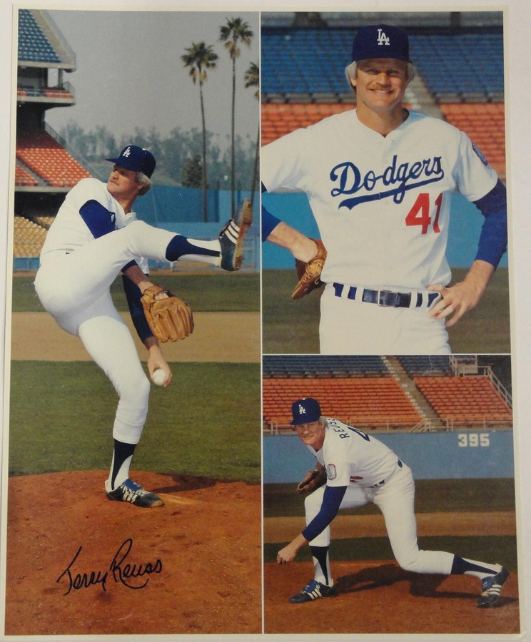 Jerry Reuss Signed Autograph 16x20 Photograph Los Angeles Dodgers Collage COA