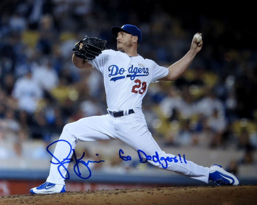 Scott Kazmir Signed Autographed 16X20 Photo Dodgers Home "Go Dodgers" w/COA