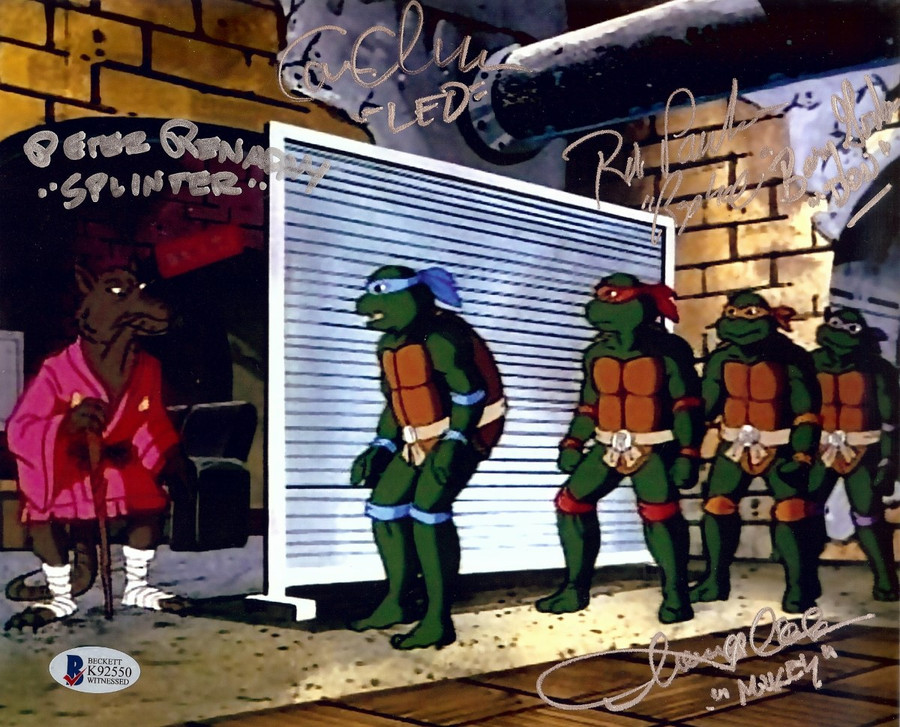 Teenage Mutant Ninja Turtles Cast Signed Autographed 8X10 Photo 5 Autos Beckett