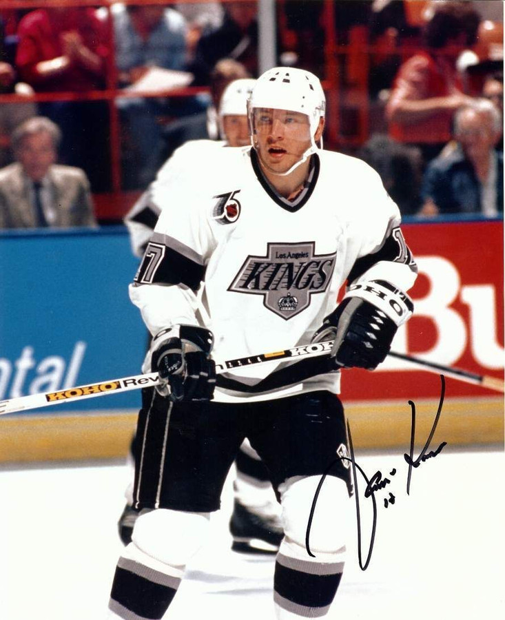 Jari Kurri Autographed Signed 8X10 Photo Los Angeles Kings 1991-92 75Th Patch