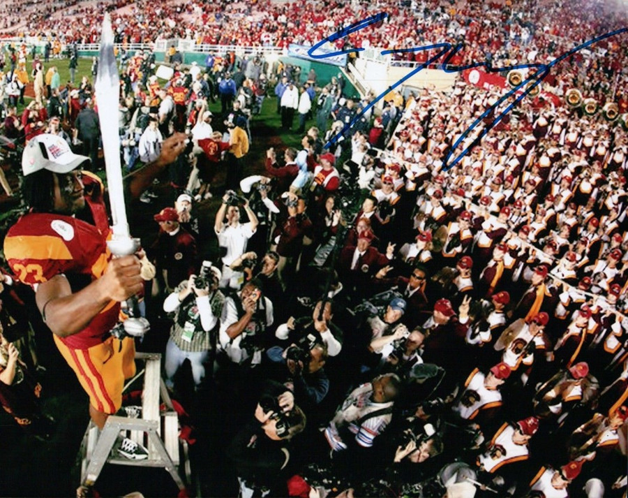 Chauncey Washington Signed 8X10 Photo Autograph USC Sword Celebration Auto COA