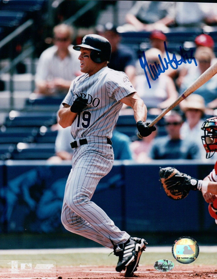 Gabe Kapler Signed 8X10 Photograph Autograph After Swing Auto COA Rockies