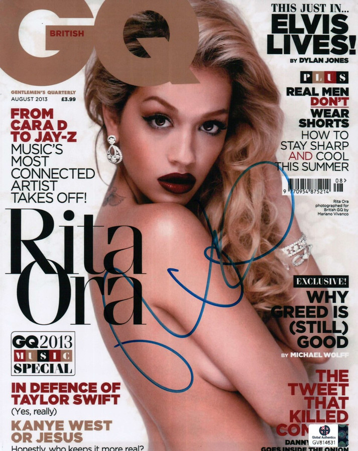 Rita Ora Signed Autographed 8X10 Photo Sexy GQ Magazine Cover Print GV814631