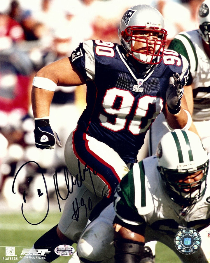 Dan Klecko Signed Autographed 8X10 Photo Patriots Action Shot w/COA