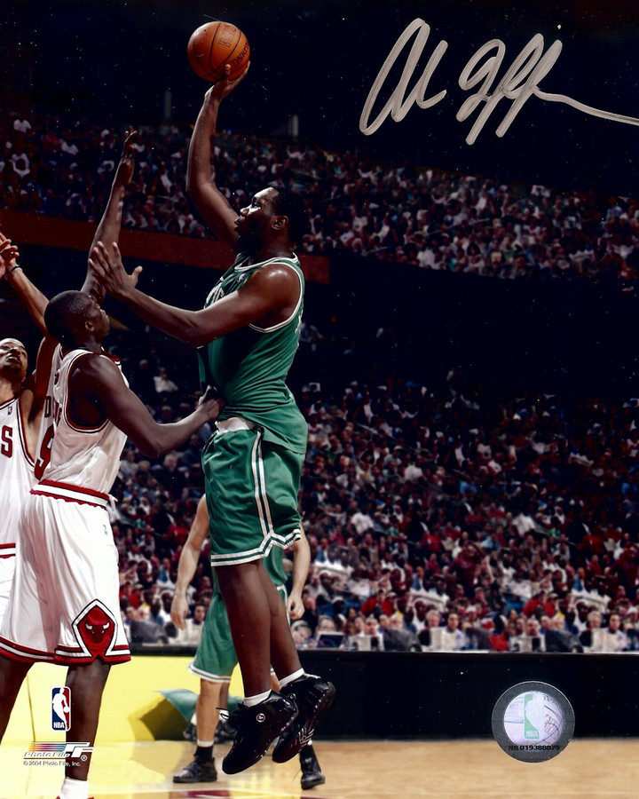 Al Jefferson Signed Autographed 8X10 Photo Celtics Shooting vs. Bulls w/COA