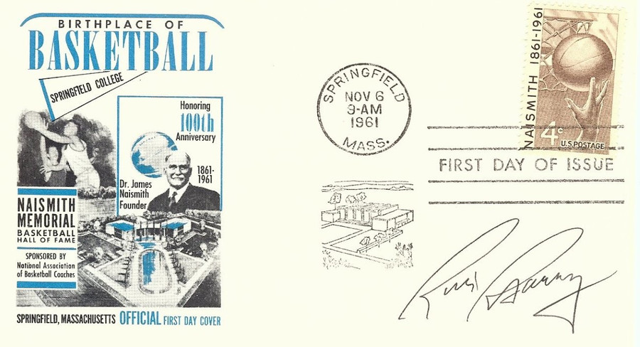 Rick Barry Signed Autographed 1961 First Day Issue Cachet Warriors JSA AA84555
