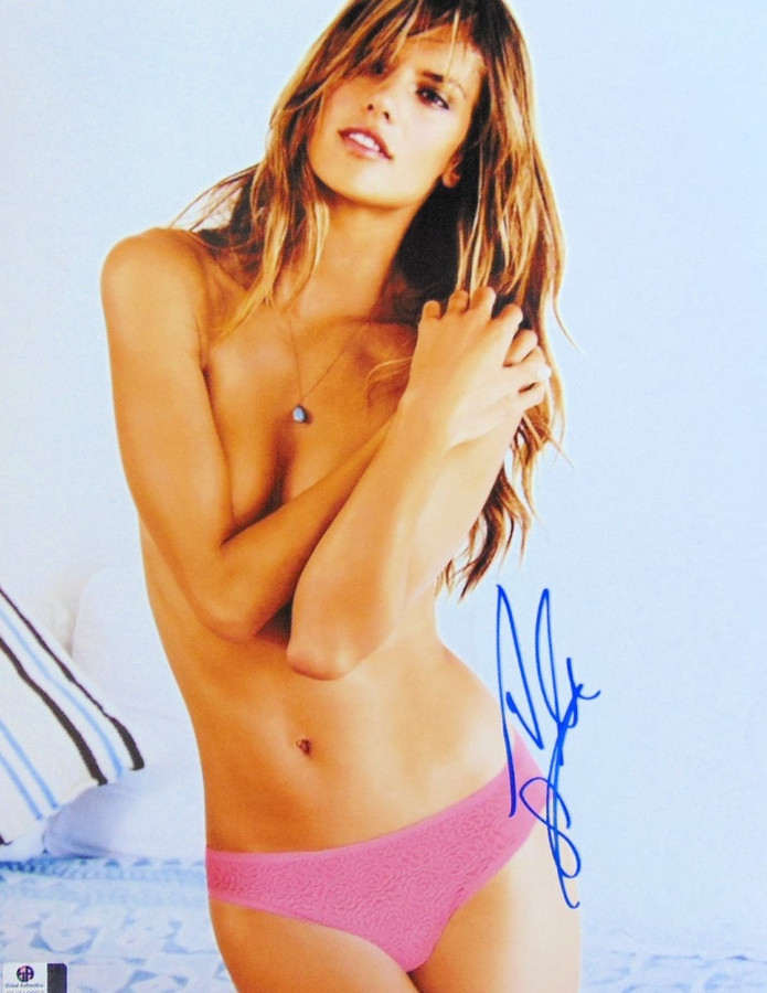 Alessandra Ambrosio Autographed 11X14 Photo Victoria's Secret Angel GV719902