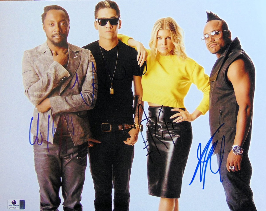 Black Eyed Peas Band Signed Autographed 11X14 Photo Fergie Will.i.Am GV719837