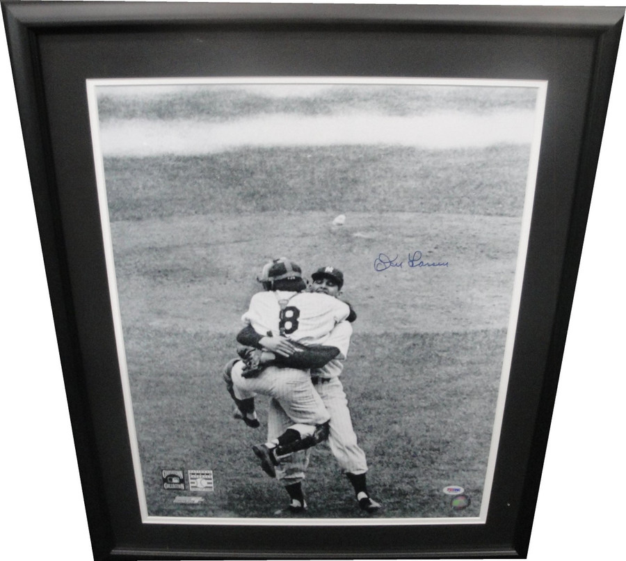 Don Larsen Signed Autographed 16x20 Photo Custom Framed New York Yankees PSA