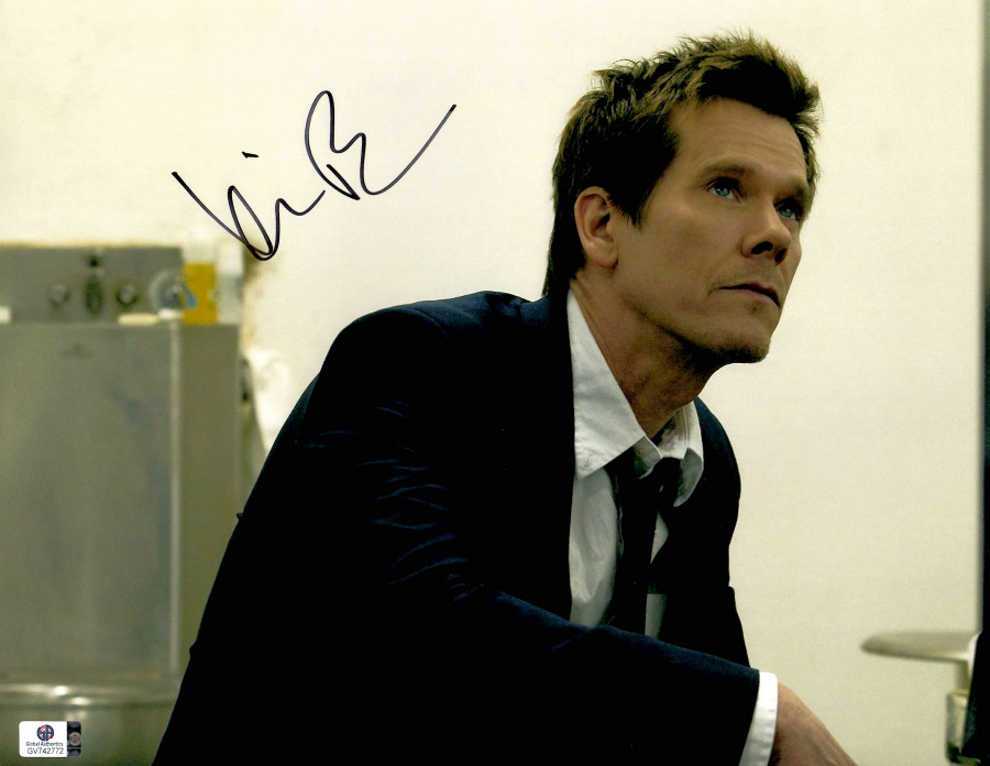 Kevin Bacon Signed Autographed 11X14 Photo The Following Suit Sitting GV742772