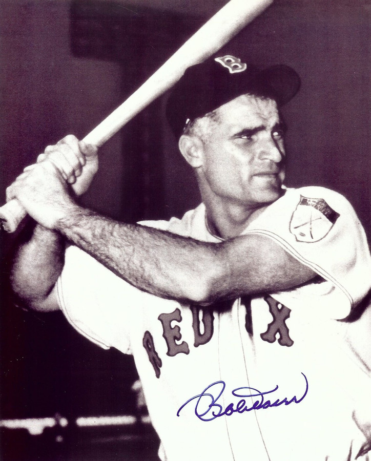 Bobby Doerr Signed Autographed 8X10 Photo Boston Red Sox B/W w/COA