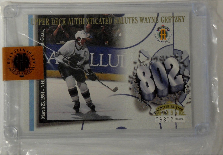 Wayne Gretzky NHL Hockey Collectors 3"x5" Jumbo 802 Trading Card King 6302/10000
