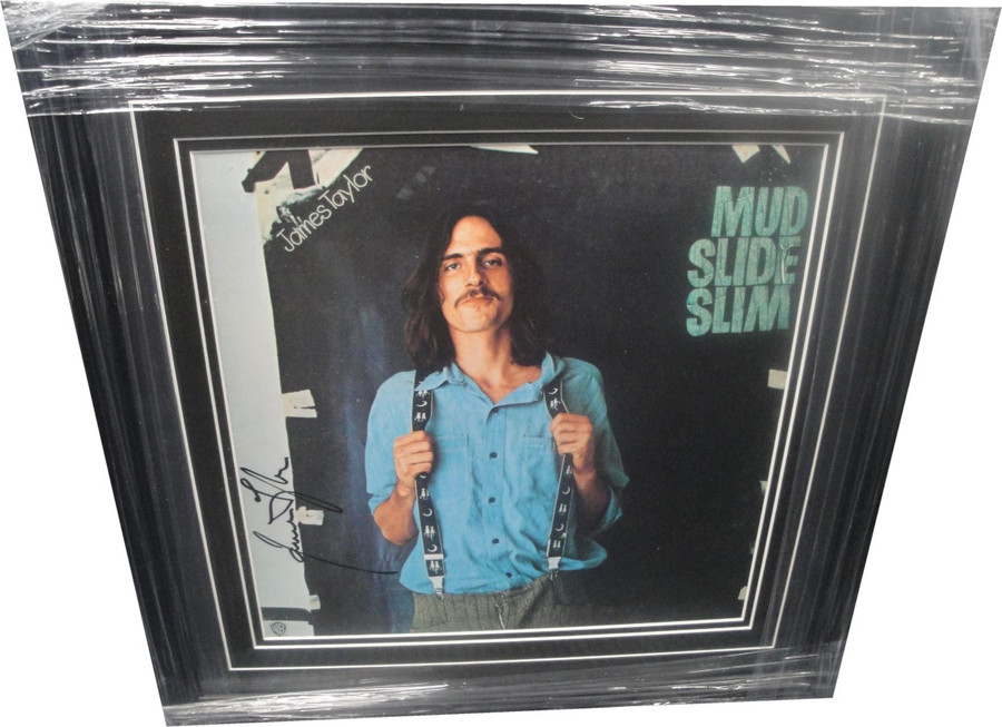 James Taylor Hand Signed Autographed Framed Record Mud Slide Slim JSA CC77013