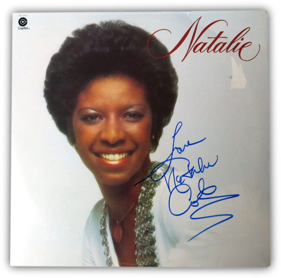 Natalie Cole Signed Autographed Record Album Cover  JSA K56226