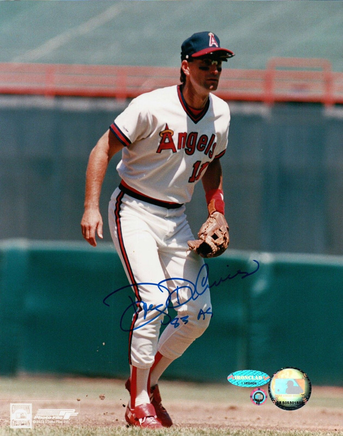Doug DeCinces Signed 8X10 Photo Autograph "83 AS" Angels Fielding Auto COA