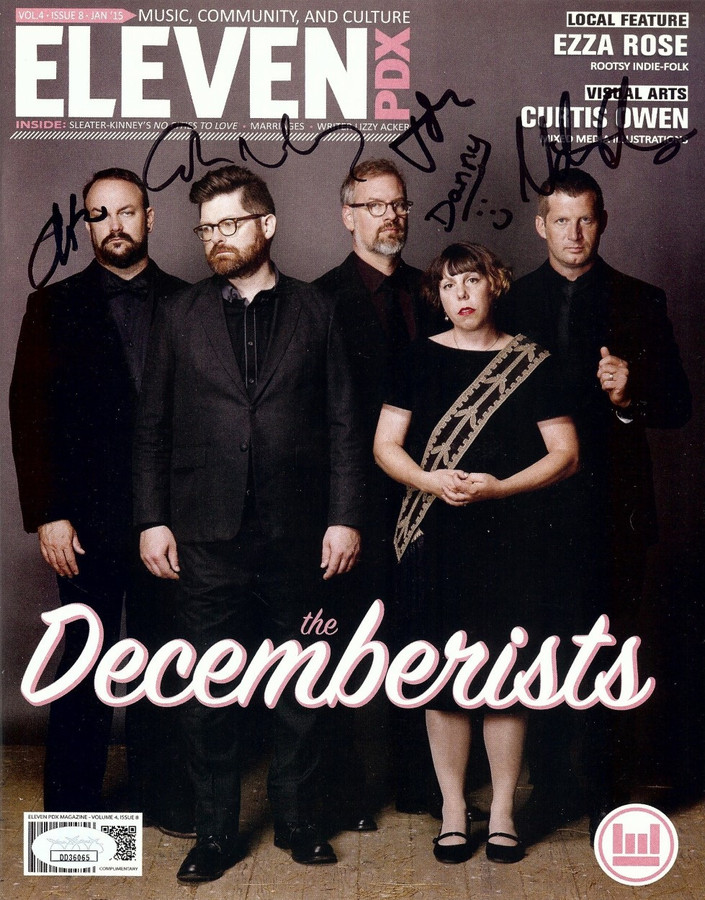 The Decemberists Band Signed Autographed Eleven Magazine Meloy Funk JDA DD36065