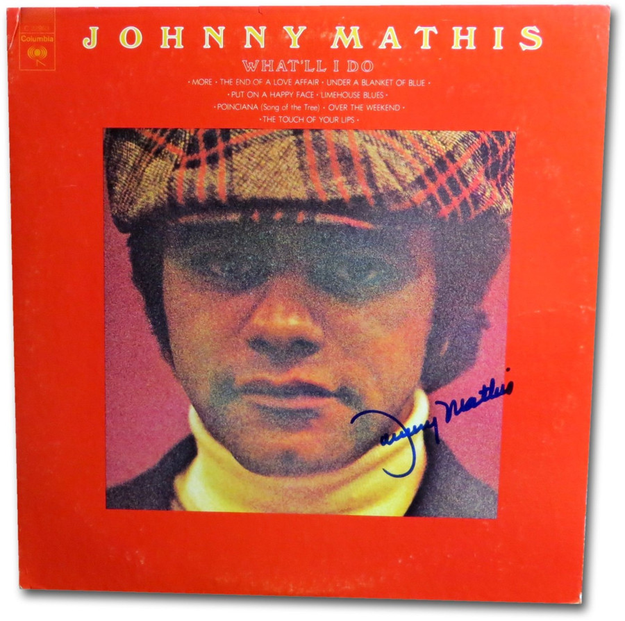 Johnny Mathis Signed Autographed Album Cover What'll I Do JSA DD36006