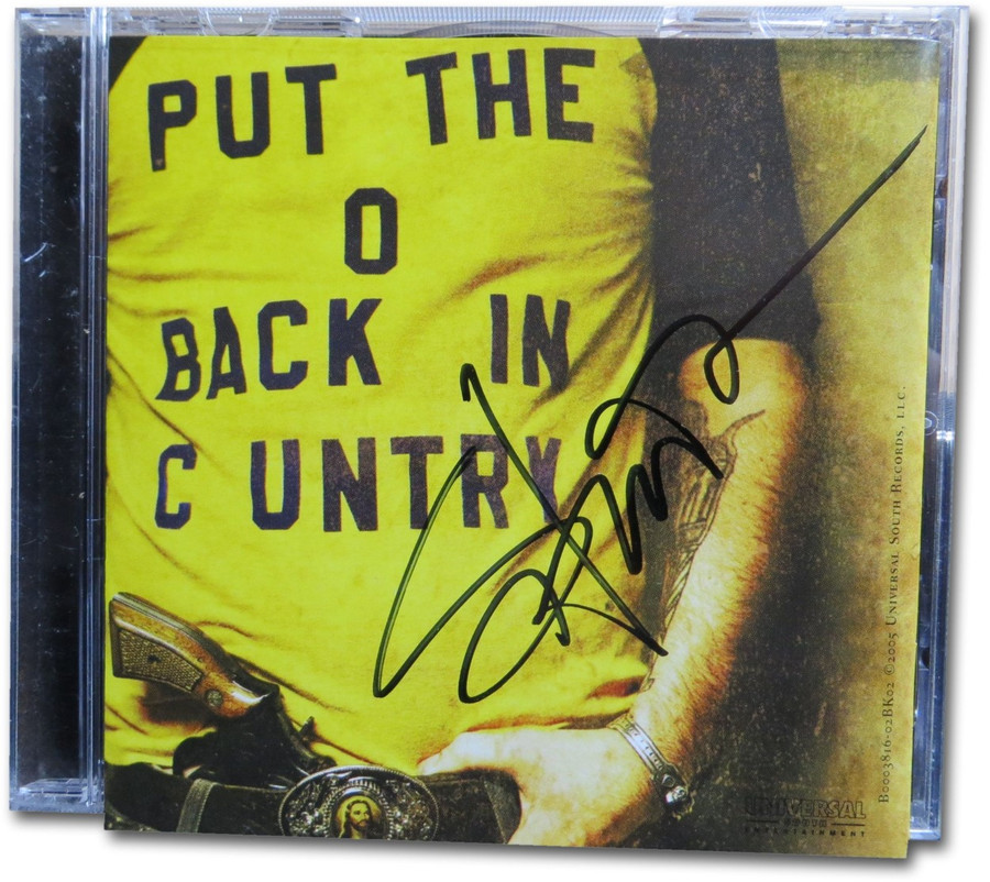Shooter Jennings Autographed CD Cover Put the O Back in Country JSA DD36043
