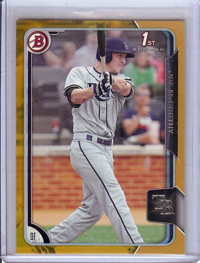 Chris Shaw 2015 Bowman Draft Gold RC Rookie Parallel Giants #12 42/50