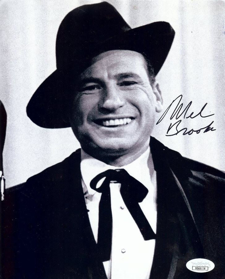 Mel Brooks Signed Autographed 8X10 Photo Vintage Head Shot w/Hat JSA DD60778