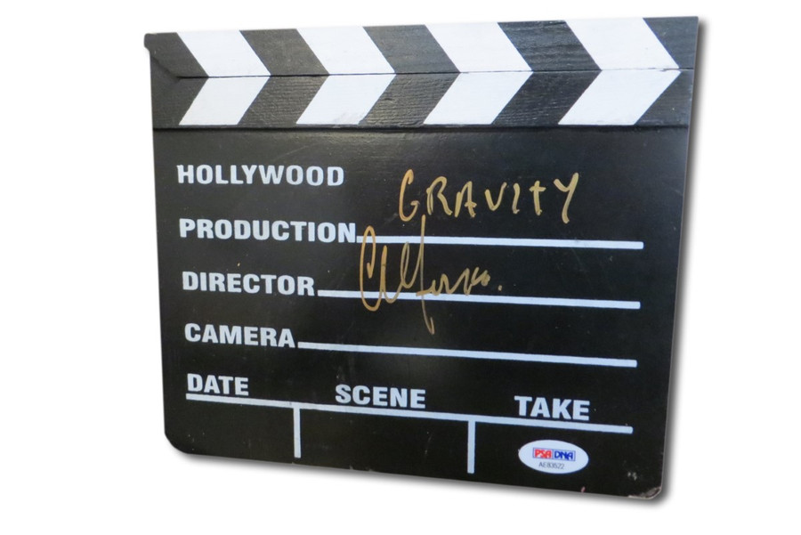 Alfonso Cuaron Autographed Mini Movie Clapper Gravity Director PSA AE83522