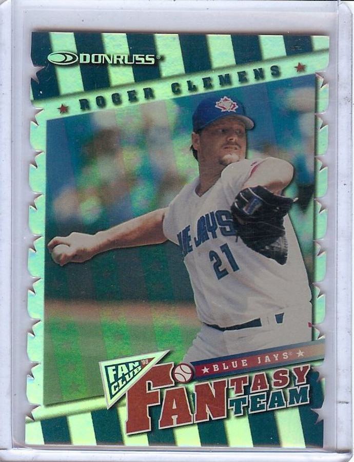 Roger Clemens 1998 Donruss Fan Club Fantasy Team His # Blu Jays #17 0021/4000