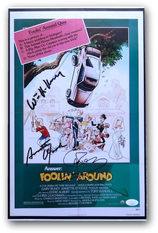 Foolin' Around Multi Signed Auto 11X17 Photo William H. Macy Busey JSA EE36591