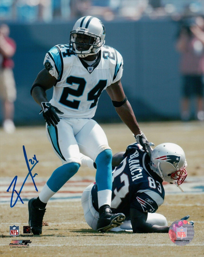 Ricky Manning Jr. Signed 8X10 Photo Autograph Panthers vs. Patriots Auto w/COA