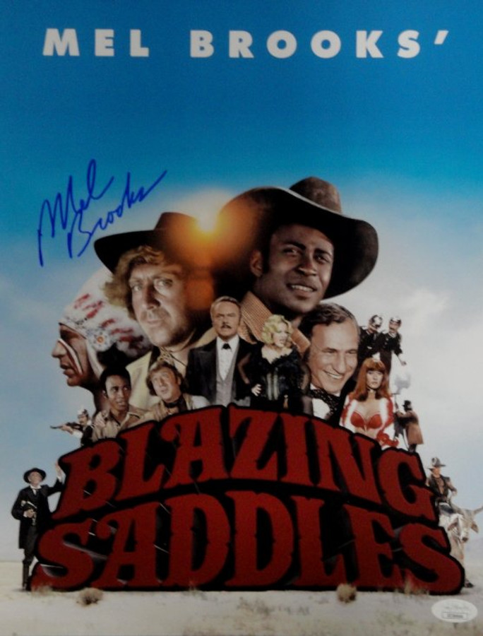 Mel Brooks Signed Autographed 11X14 Photo Blazing Saddles JSA EE36644