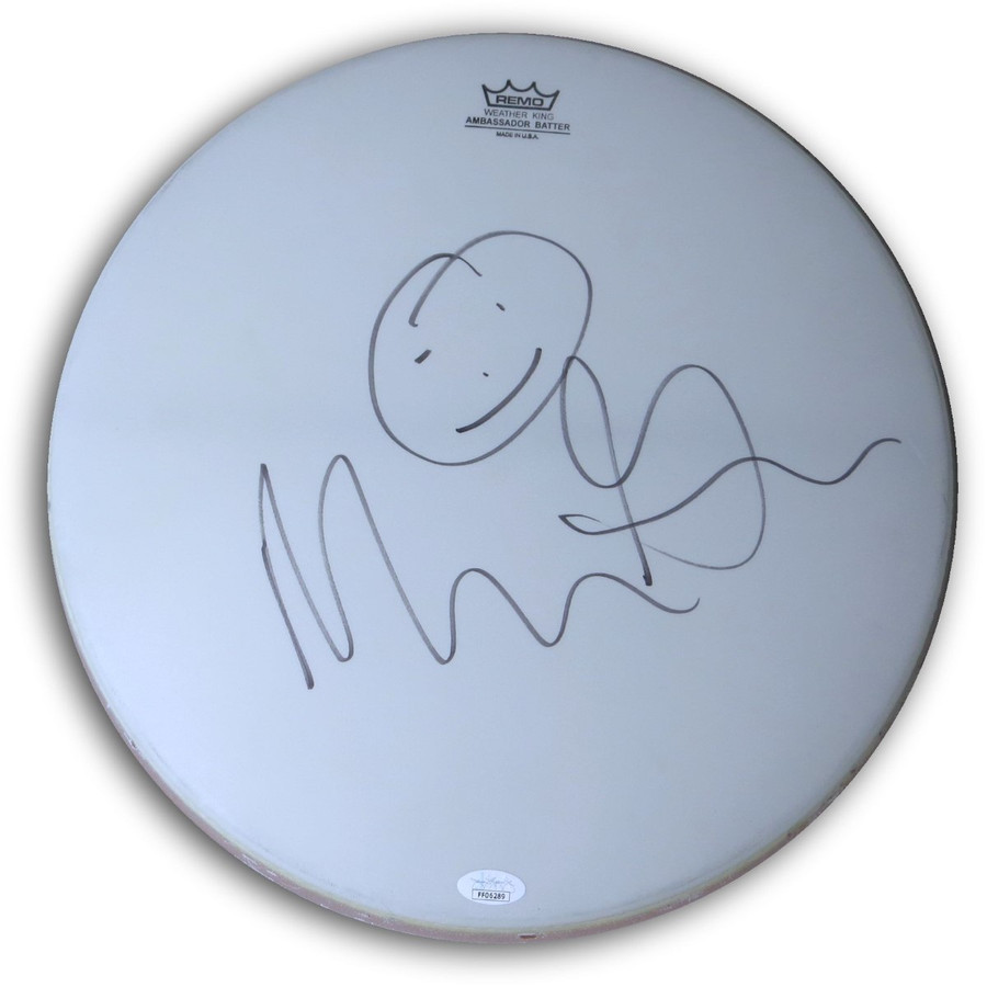 Macy Gray Signed Autographed 14" Drum Head Pop Singer Happy Face JSA FF06289