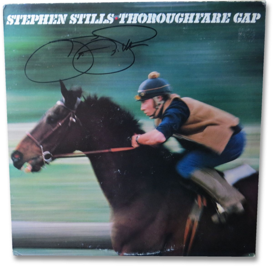 Stephen Stills Signed Autographed Album Cover Thoroughfare Gap JSA EE19953