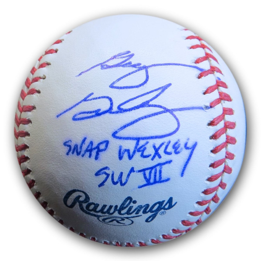 Greg Grunberg Signed Autographed MLB Baseball Star Wars Snap Wexley GV900304