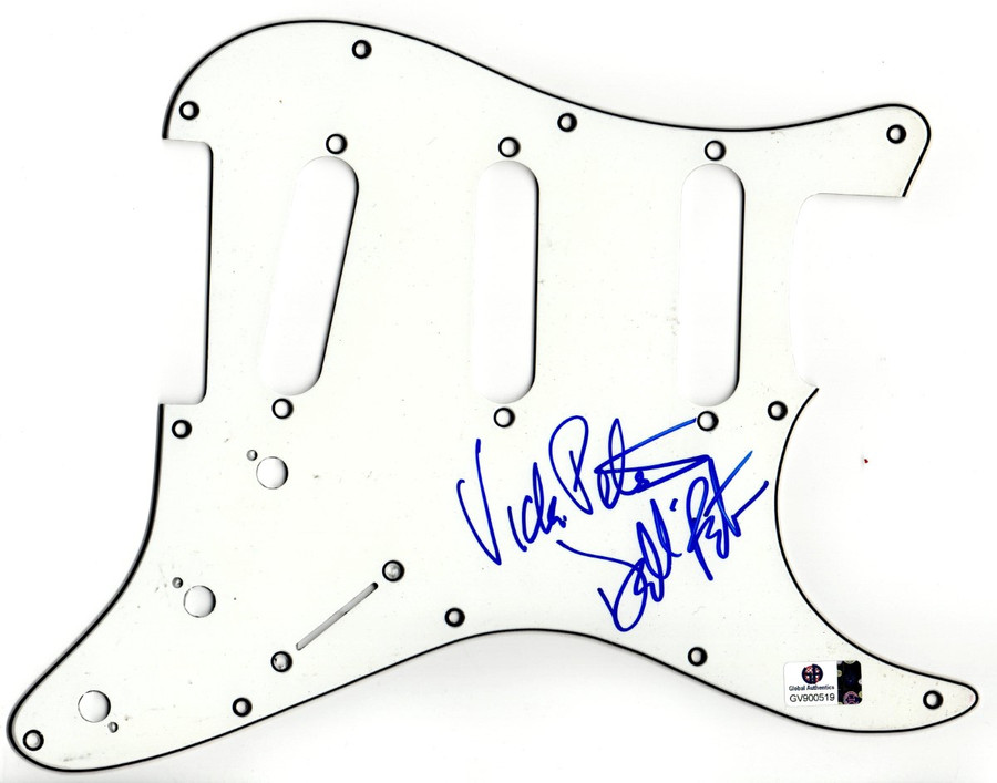 Vicki Peterson Debbi Peterson Signed Auto Guitar Pickguard Bangles JSA AP38040