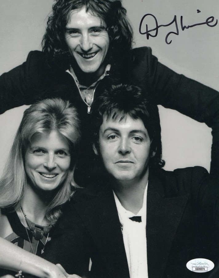 Denny Laine Signed Autographed 8X10 Photo Wings Group Photo JSA GG06074