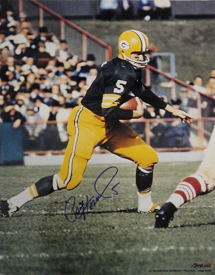 Paul Hornung Signed Autographed 16x20 Photograph Green Bay Packers Running