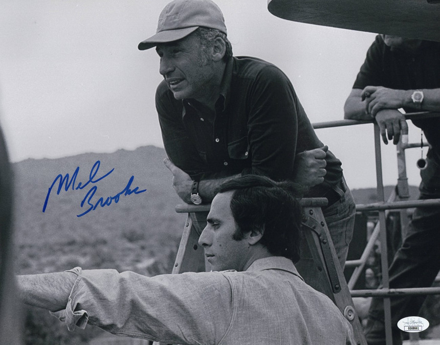 Mel Brooks Signed Autographed 11X14 Photo Vintage Director on Set JSA GG68661