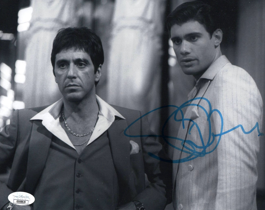 Steven Bauer Signed Autographed 8X10 Photo Scarface B/W On Set JSA GG68829