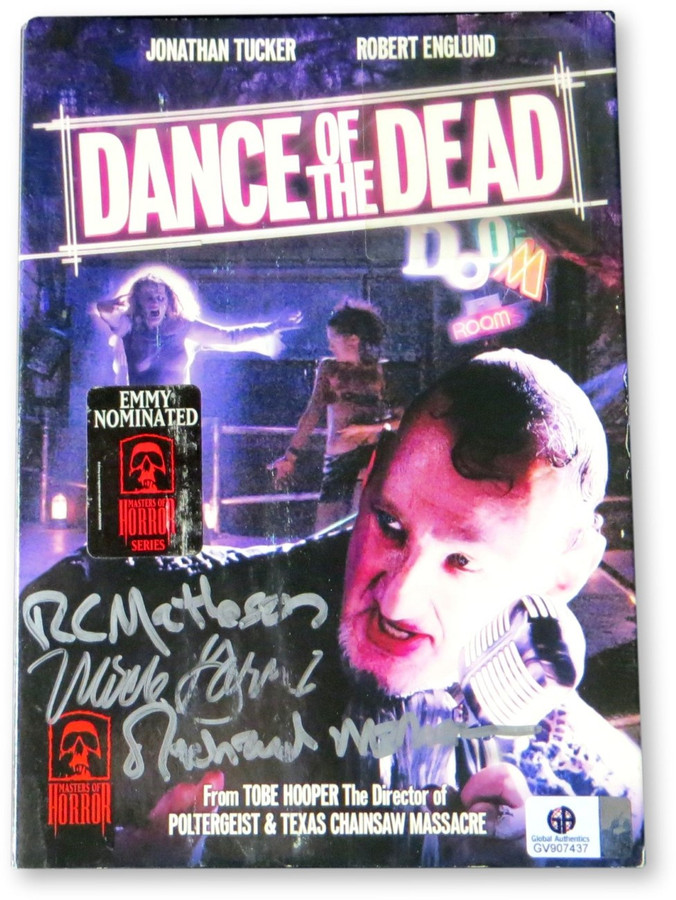 Dance of the Dead Multi Signed Autograph DVD Slipcover Garris Matheson GV907436