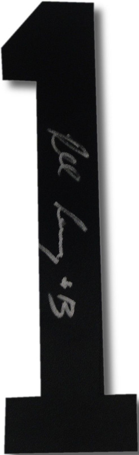 Robert Lang Hand Signed Autographed Jersey # 1 Black Los Angeles Kings