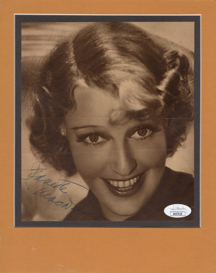 Jeanette MacDonald Signed Autographed 8X10 Matted Photo  JSA HH37618
