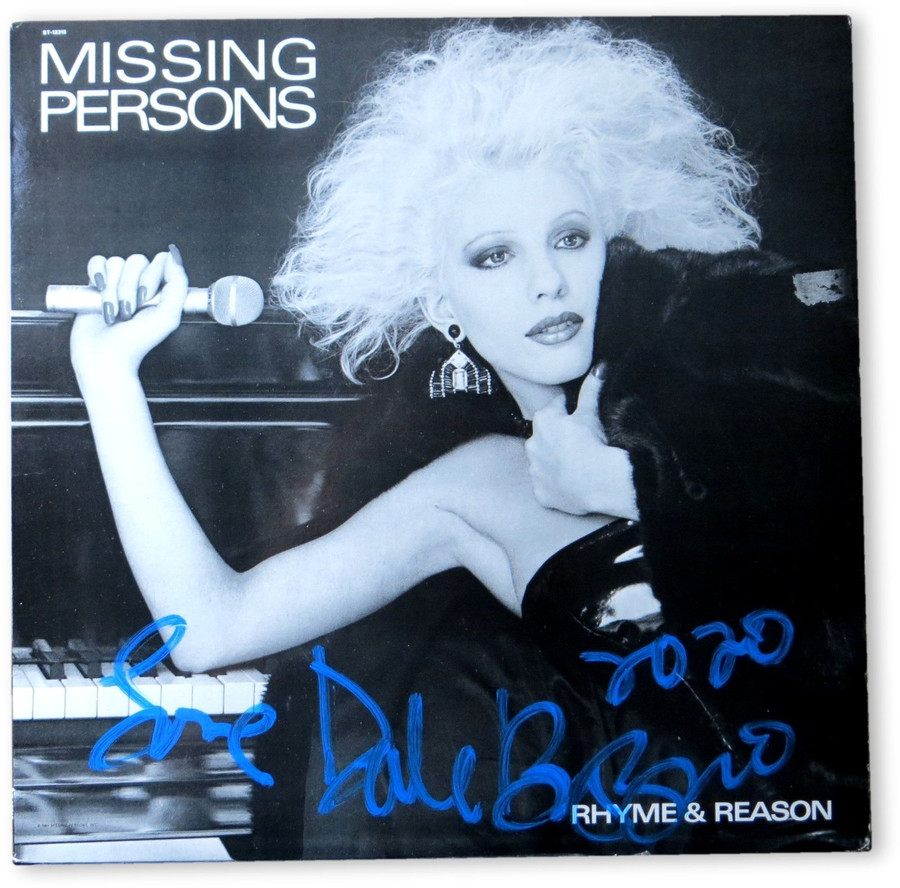 Dale Bozzio Signed Autographed Record Album Cover Missing Persons JSA HH36267