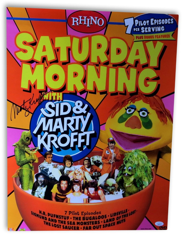 Marty Krofft Signed Autographed 18X24 Promo Poster Saturday Morning JSA HH37511