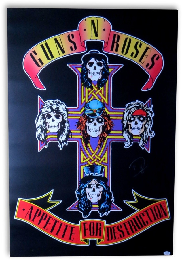 Duff McKagan Signed Autographed 36X24 Poster Guns N' Roses JSA HH37509